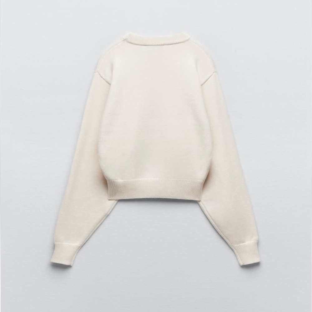 Zara Crop Knit Sweater - Picture 7 of 8
